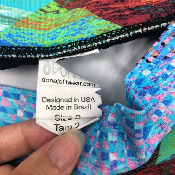 Dona Jo Tennis Golf JoJo Skirt Size 2 Abstract *FLAW - Picture 4 of 5